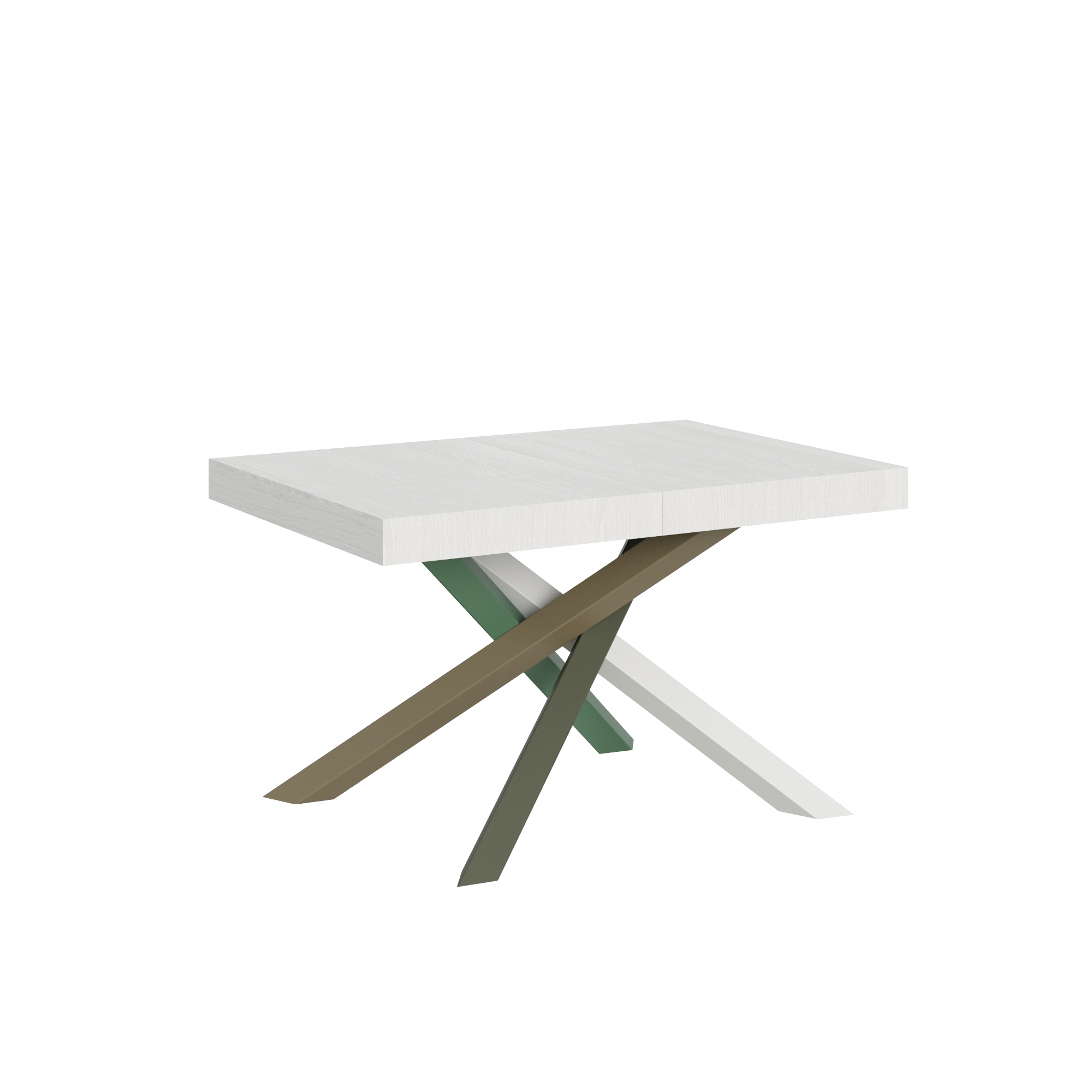 Table Extensible 90x130/234 Cm Volantis Structure Frêne Blanc 4/a