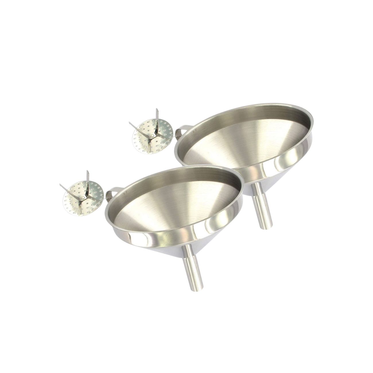 Set De 2 Ustensiles De Cuisine Entonnoir Inox Handmade Tradition