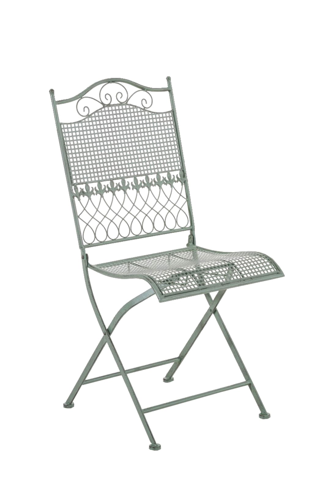 Lot De 2 Chaises De Jardin Kiran Vert Antique