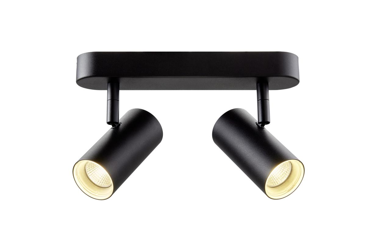 SLV Spot pour plafond LED Noblo, noir, 3 000 K, longueur 24 cm