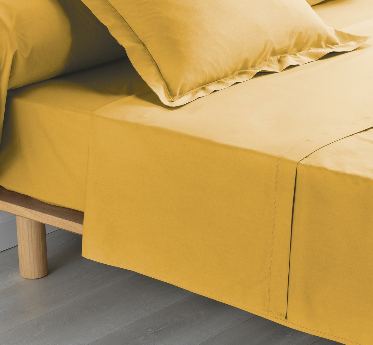 Drap Plat Percale 180x290cm Miel