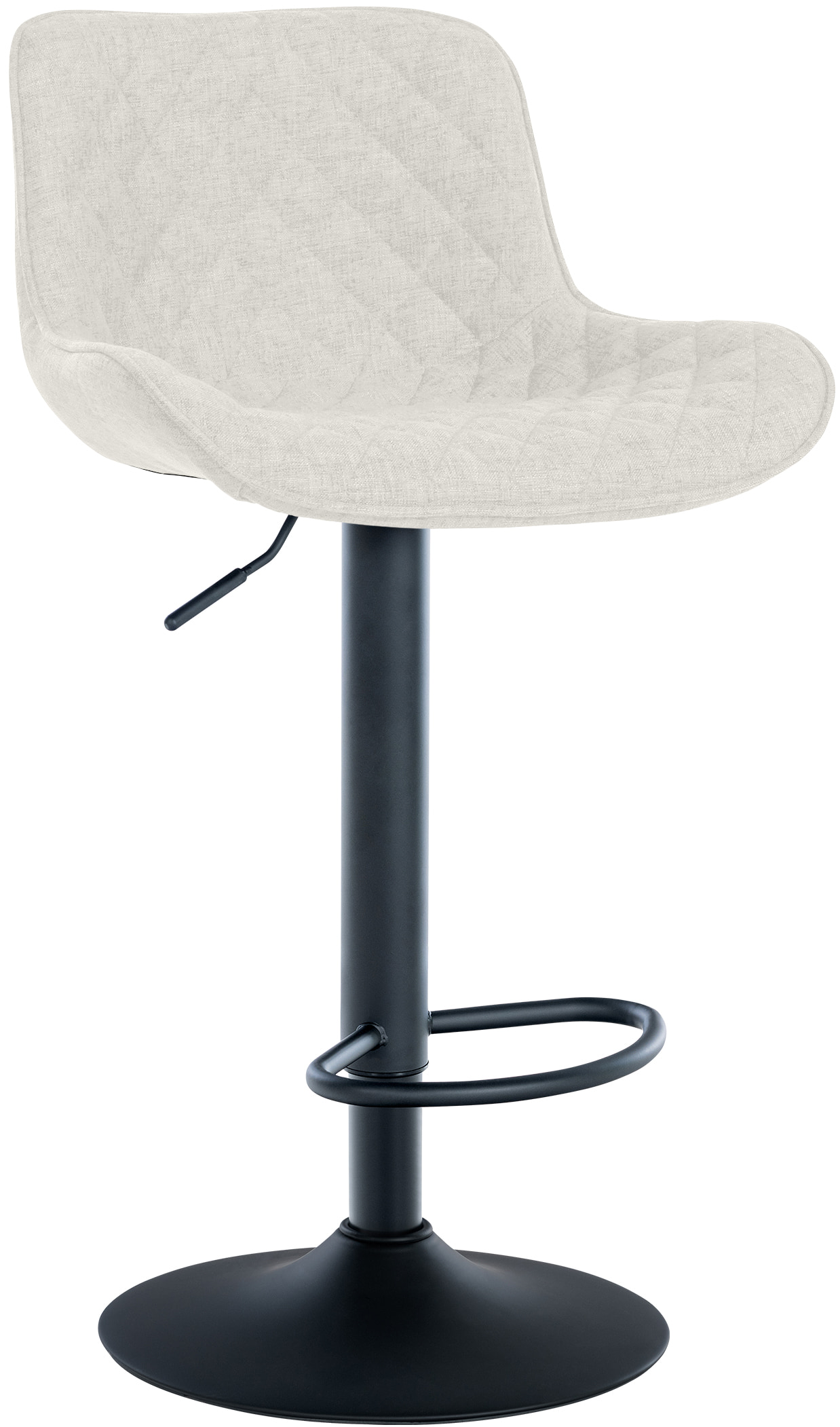 Tabouret De Bar Minosa En Tissu Crème