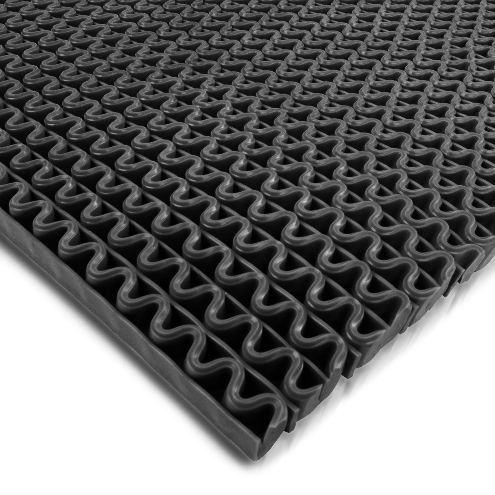 Tapis Anti-slip, Structure Ondulée Ouverte, Noir 90 X 50 Cm - Floordirekt