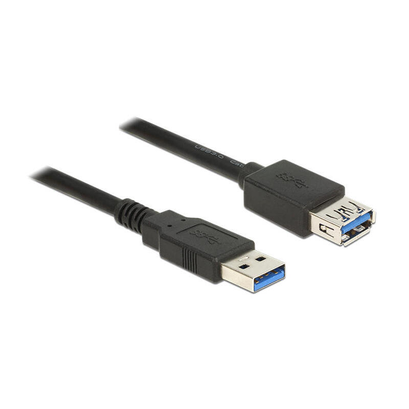Cable D'extension Usb 3.0 Type-a Male Vers Usb 3.0 Type-a Femelle Delock 1,5 M