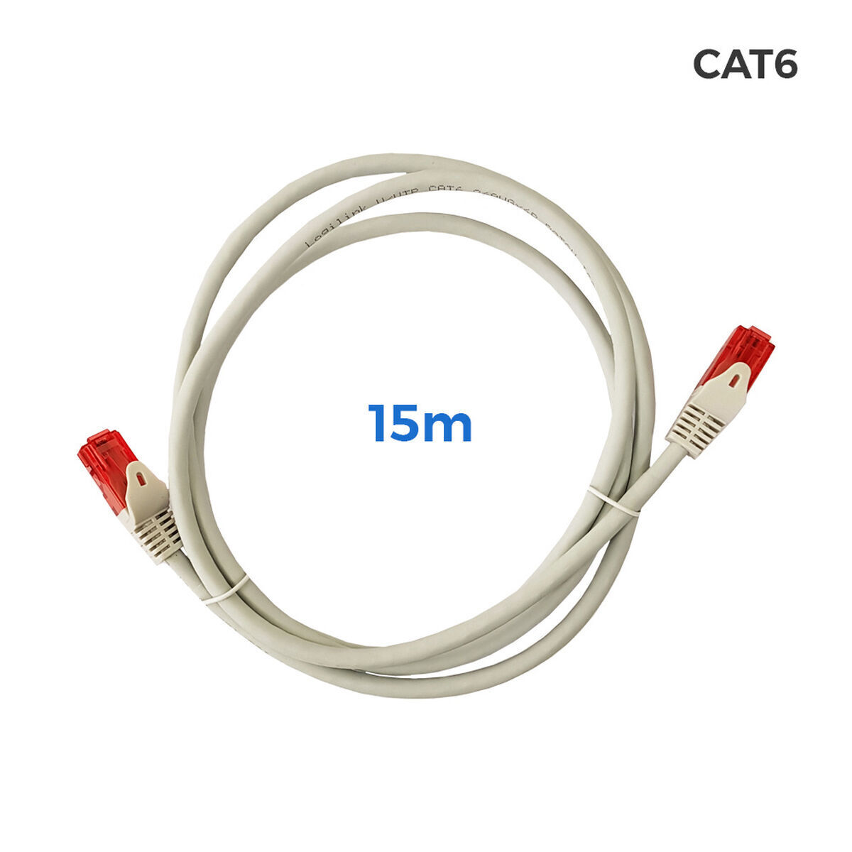 Câble Réseau Rigide Utp 6ème Catégorie Edm Gris 15 M