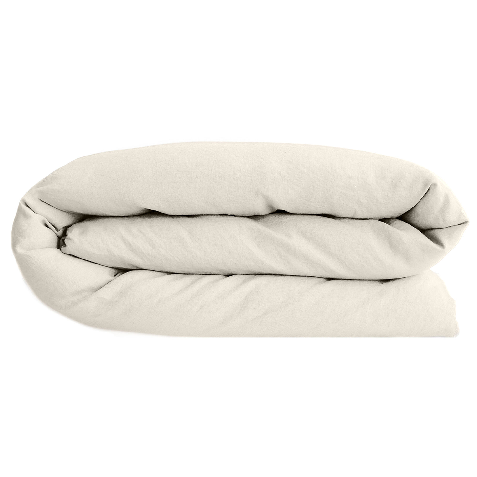 Housse De Couette Lin Et Coton 240x220 Cm Collection Opera Beige Ivoire