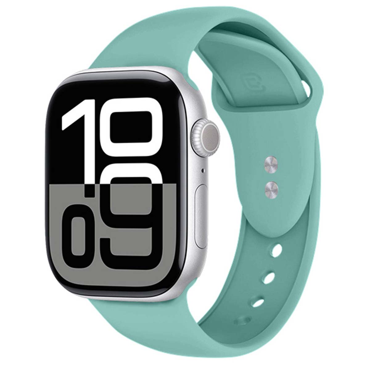 Bracelet Pour Apple Watch 38 / 40 / 41 / 42mm En Silicone Liquide Turquoise Crong