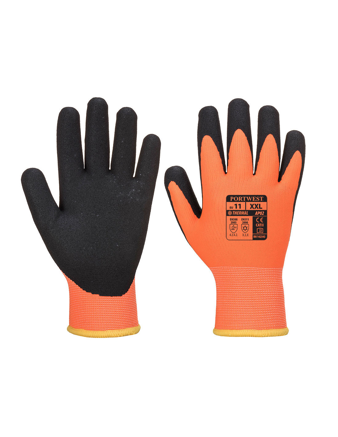 Gant Thermo Pro Ultra Couleur: Orange/noir Taille M - Portwest