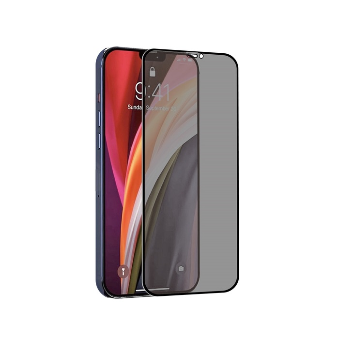 Protection D'écran Pour Apple Iphone 12 Mini Confidentielle Et Antibactérienne Noir Transparent Tiger