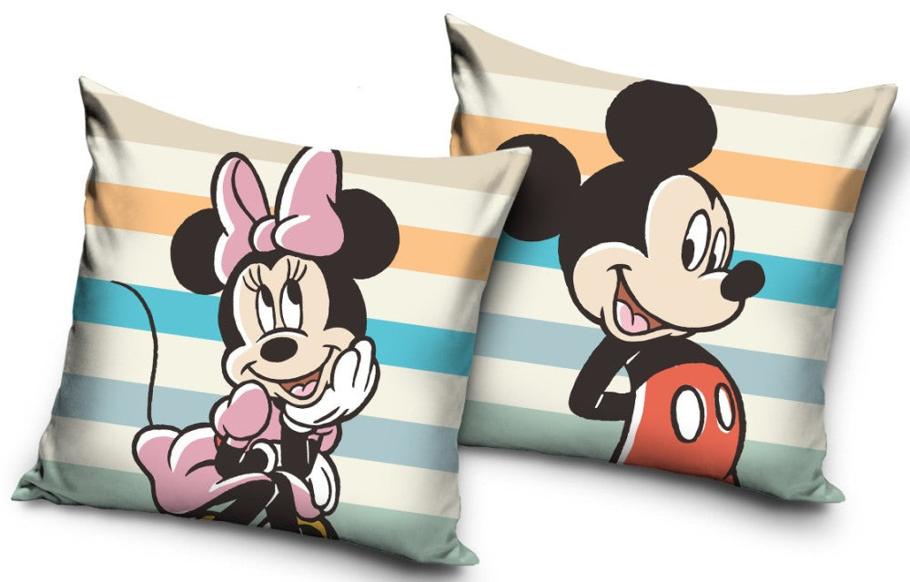 Coussin Disney Minnie Mickey, Coussin Décoratif 40x40 Cm
