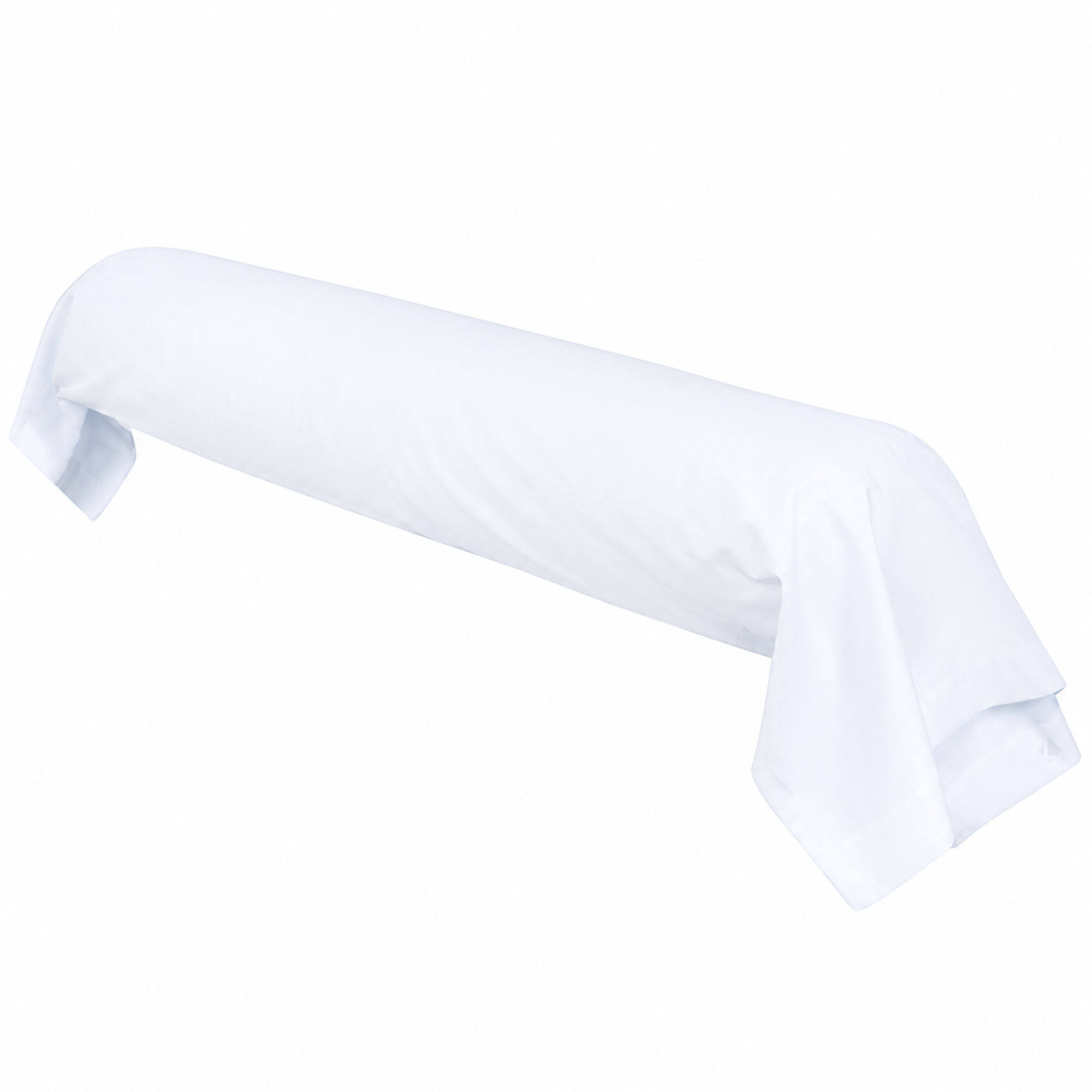 Taie De Traversin Uni 185x43 Cm Percale Primo Blanc