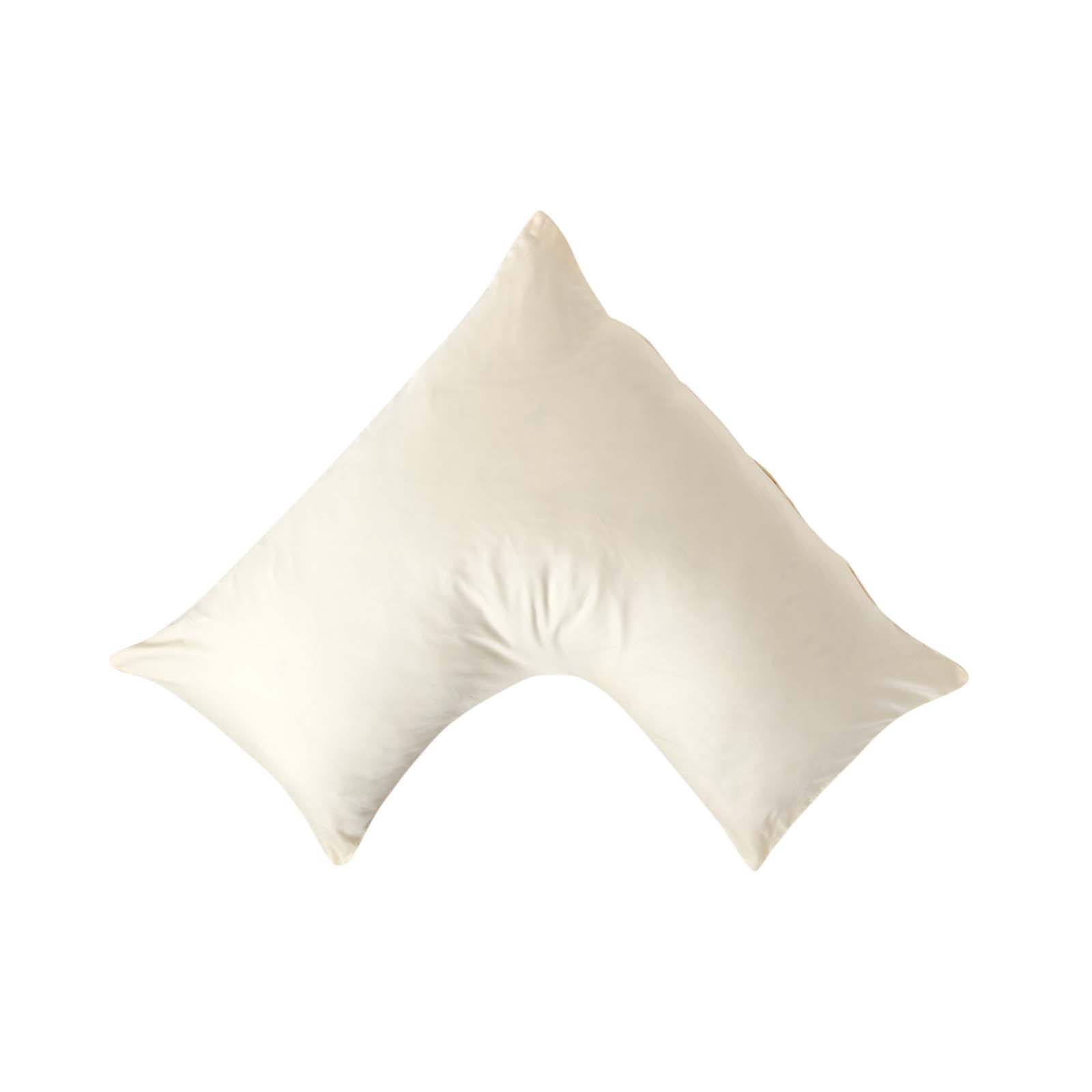 Taie D'oreiller Bio Forme V Beige Coton Égyptien Homescapes