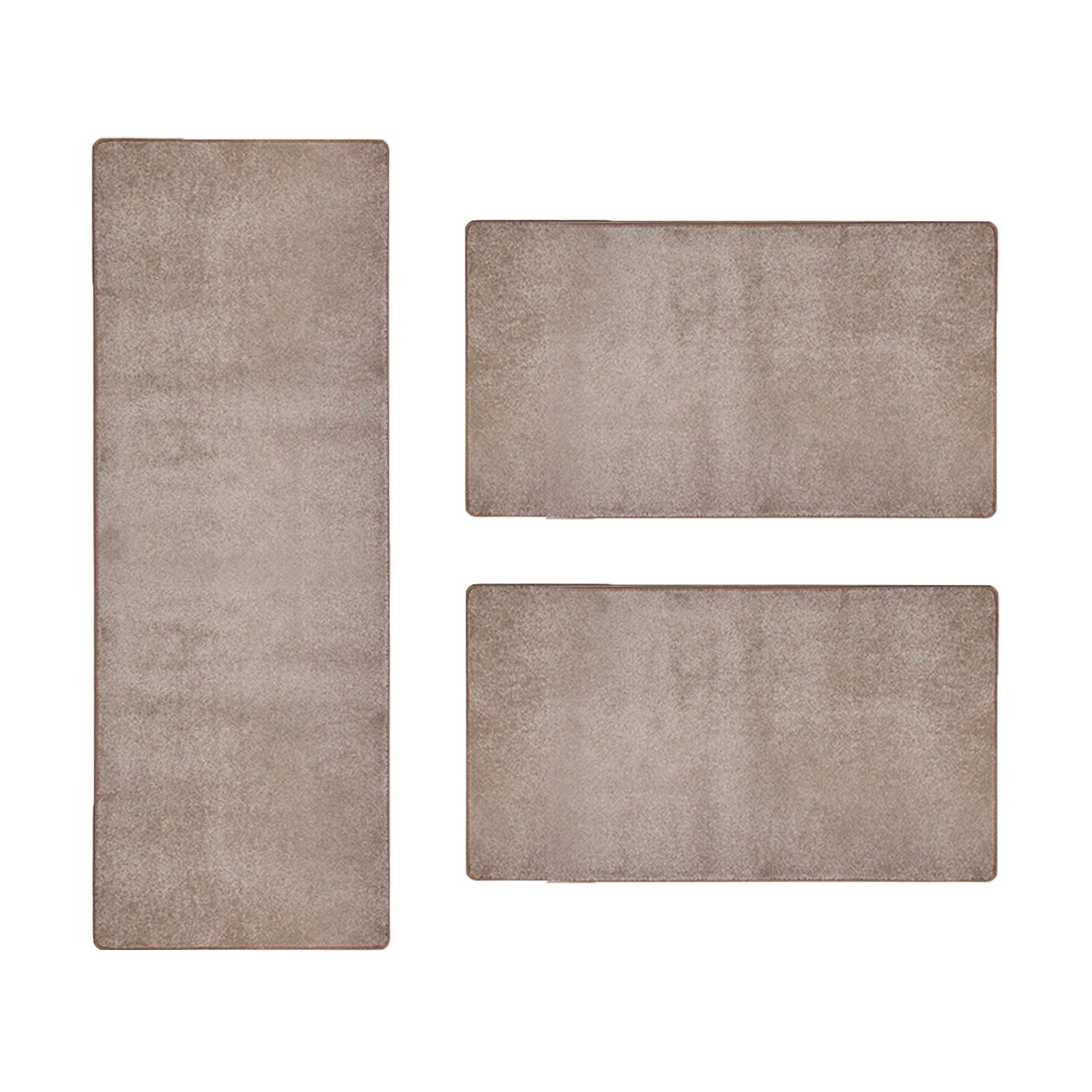Descente De Lit Sundae Beige 69 1 Tapis 67 X 250 Cm + 2 Tapis 67 X 140 Cm - Floordirekt