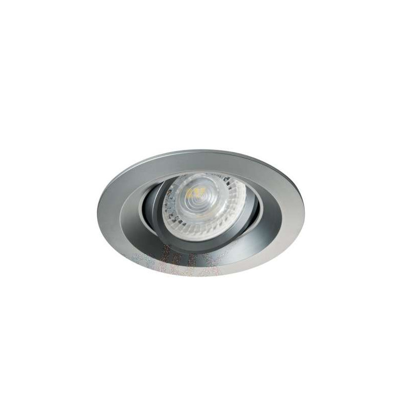 Support De Spot Encastrable Perçage 75mm Rond Gris