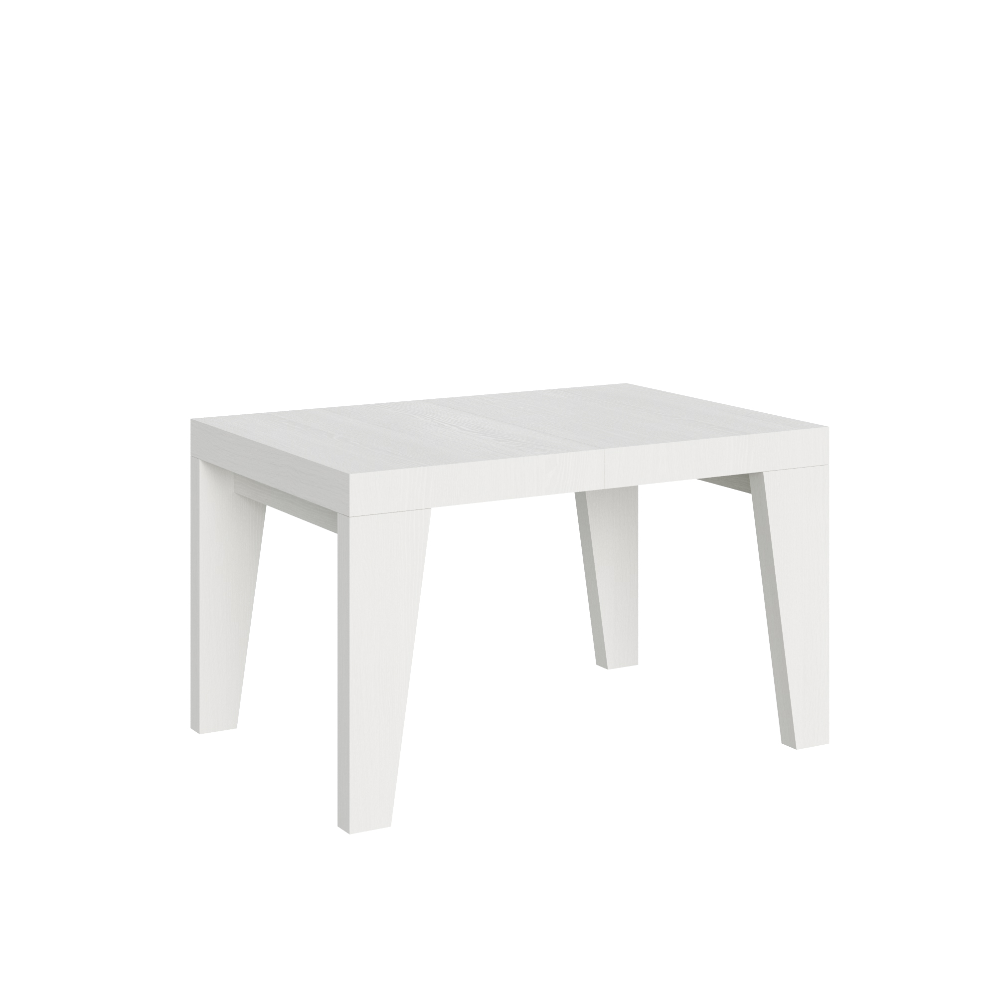 Table Extensible 120/380x90 Cm Naxy Frêne Blanc