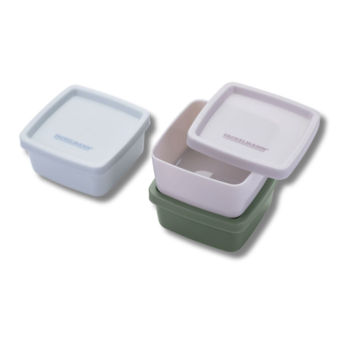Set De 3 Boîtes Carrées À Sauce Ou Épices Storage