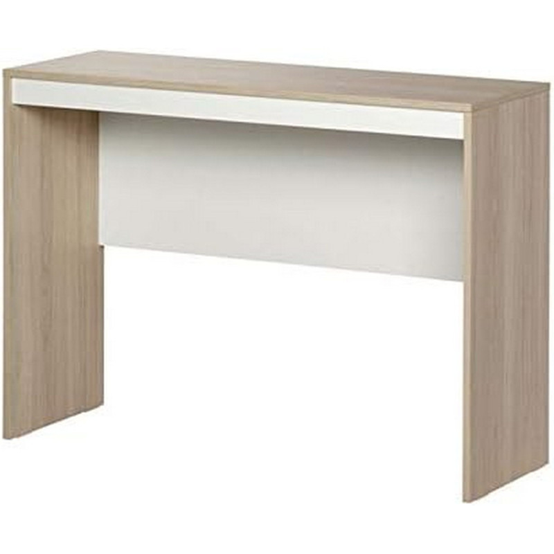Beaux Meubles Pas Chers - Bureau Chêne Et Blanc 2 Voiles De Fond De Renfort L 106 H 77.4 P 38.5 Cm