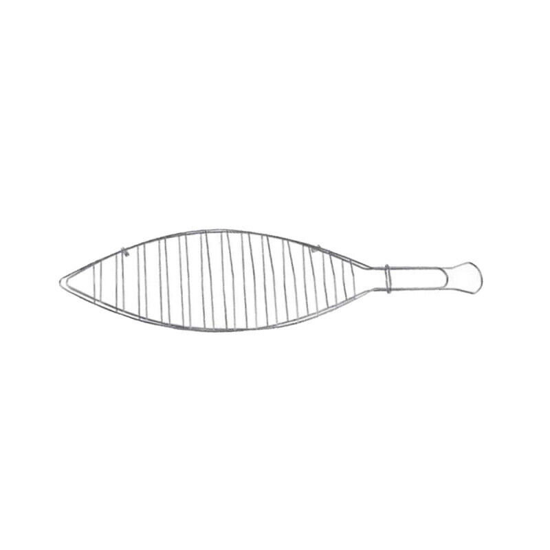 Grille Spéciale Poisson Pour Barbecue - 13x41 Cm