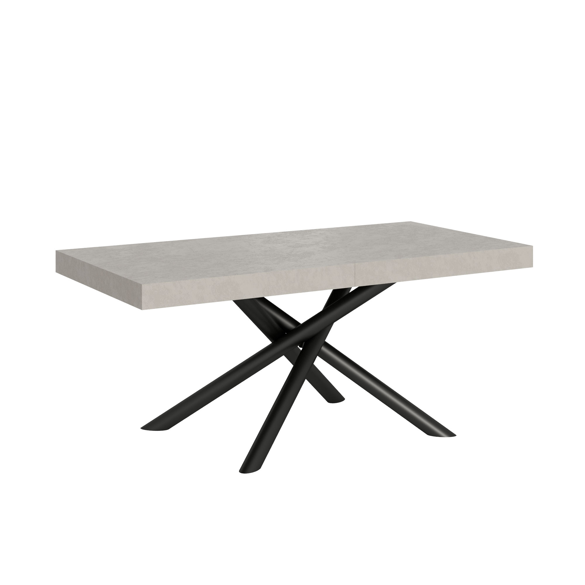 Table Extensible 180/284x90 Cm Famas Cachemire Pieds Anthracite
