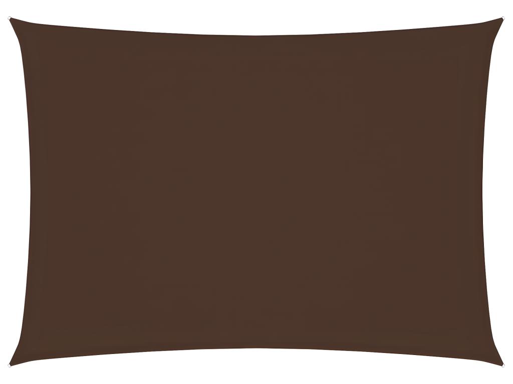 Voile Toile D'ombrage Parasol Tissu Oxford Rectangulaire 2 X 4 M Marron 02_0009610