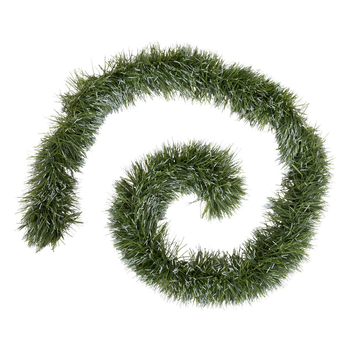Guirlande De Noël Verte Façon Boa Embout Blanc 150 X 8 X 2 M - Feeric Lights & Christmas