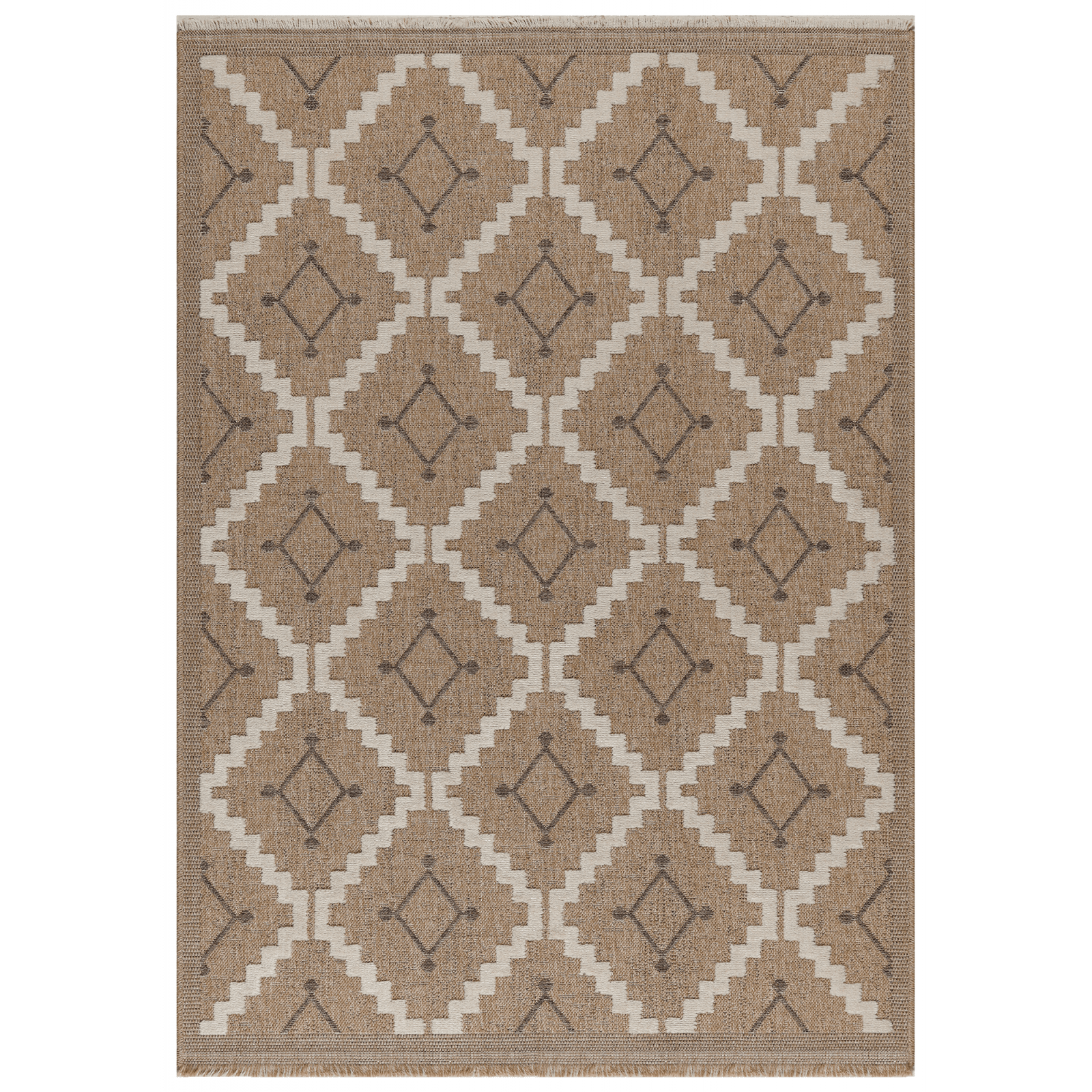 Tapis Tissé Extérieur Intérieur Tulum Jute - 60 X 90 Cm