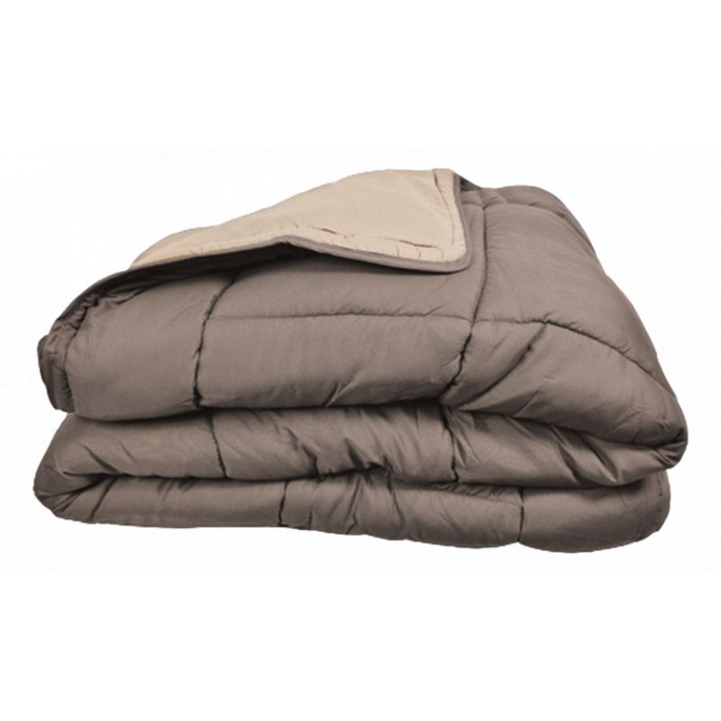 Couette Chaude Bicolore Gamme Microfibre "cocoon Non Feu - Norme Nf En Iso 12952" Toutes Dimensions Toison D'or
