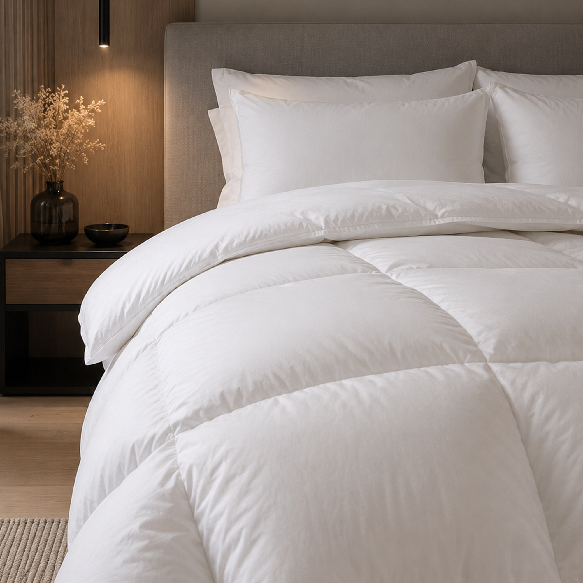 Couette 240x220 Cm Hiver Finlande Garnissage Naturel Duvet De Canard 300g/m2