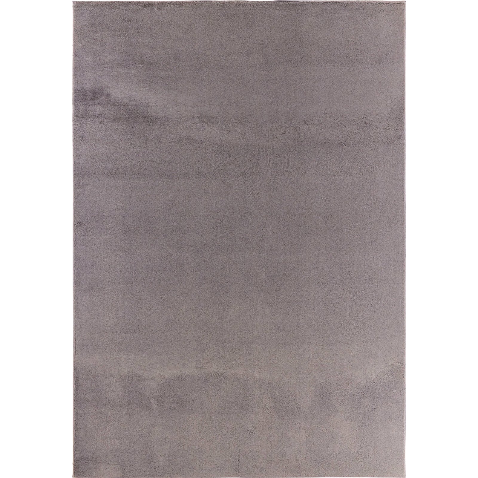 Tapis Anthracite Uni Très Doux Antidérapant Lavable - 80 X 150 Cm