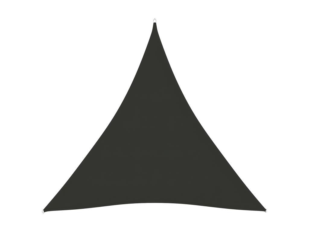 Voile Toile D'ombrage Parasol Tissu Oxford Triangulaire 4,5 X 4,5 X 4,5 M Anthracite 02_0009850