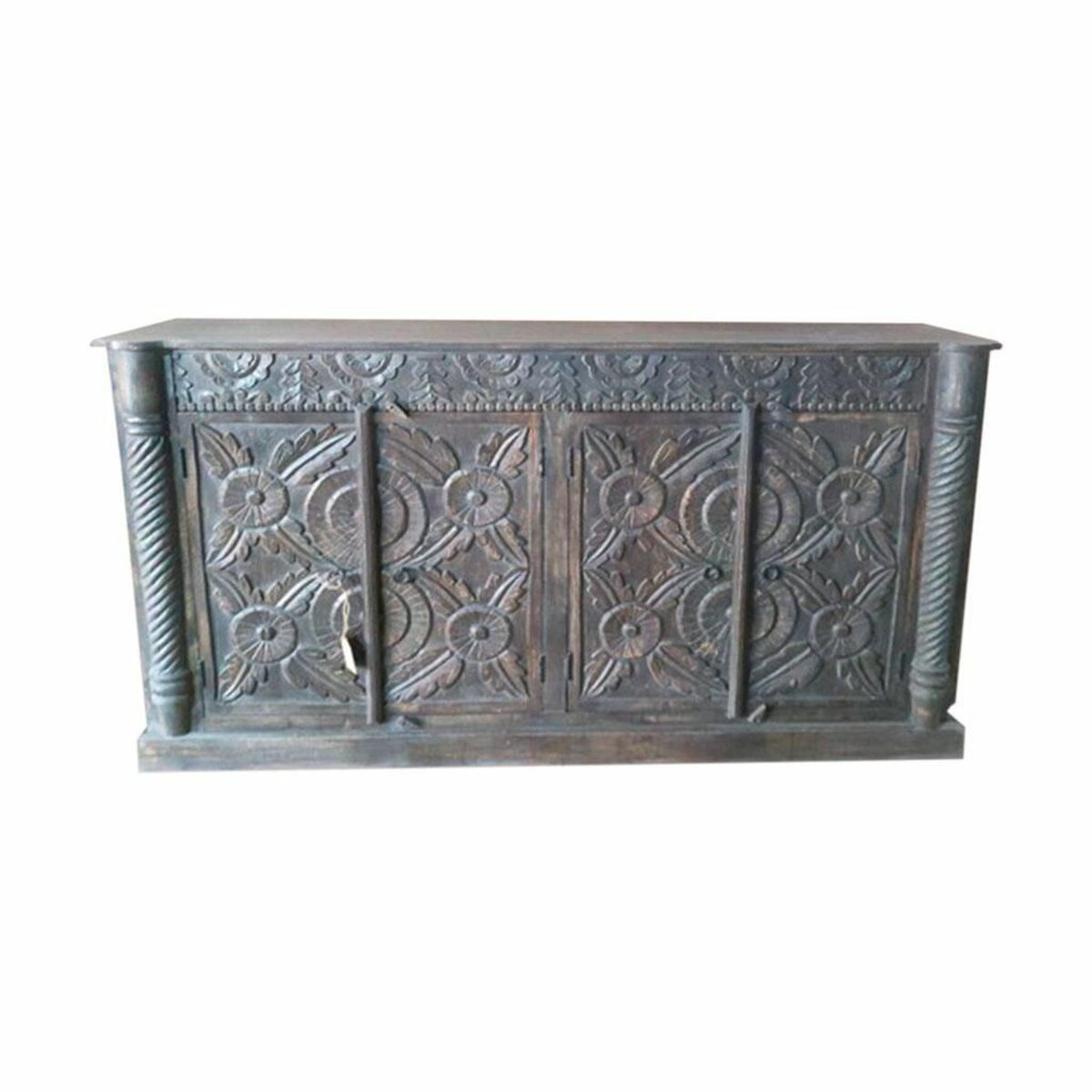 Buffet Alexandra House Living Marron Acacia Bois De Manguier 44 X 100 X 180 Cm