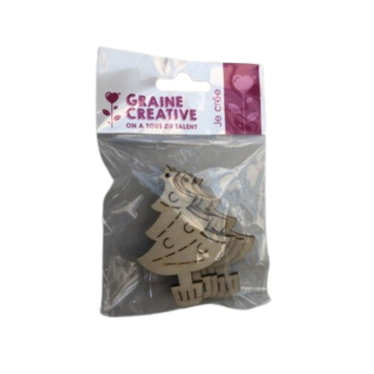 Formes Sapin Graine_creative 5 Pièces Multicolor Autre(s) Matière(s)