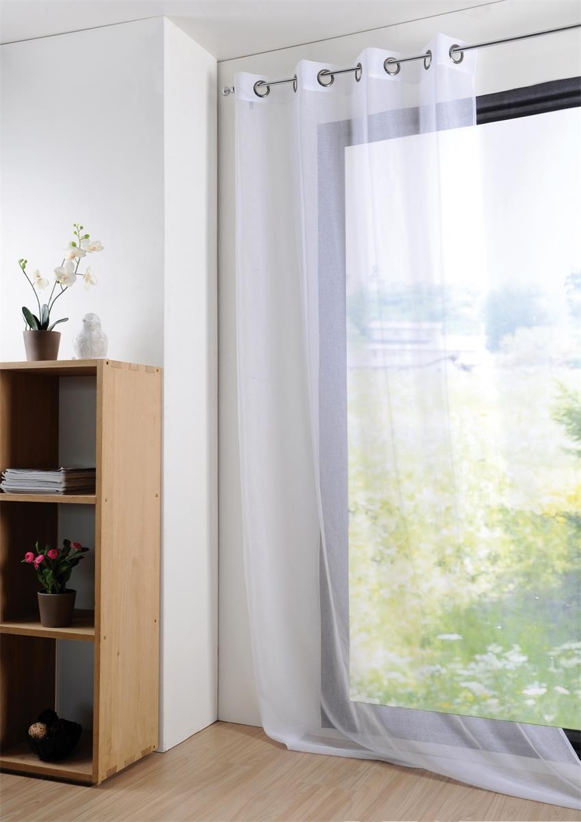 Voilage Monna Blanc 135x260 Cm
