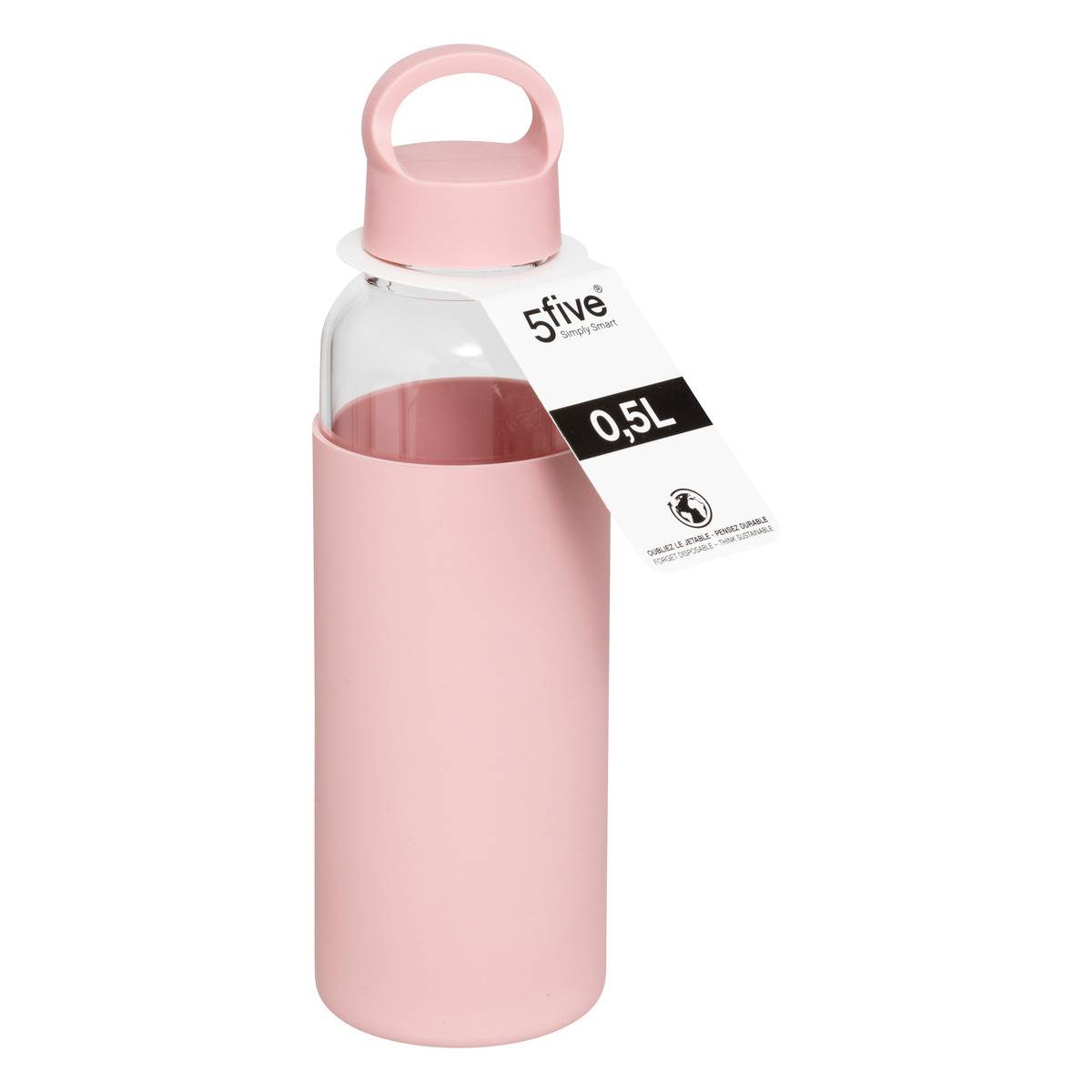 Bouteille En Verre Et Silicone 0,5l - 5five