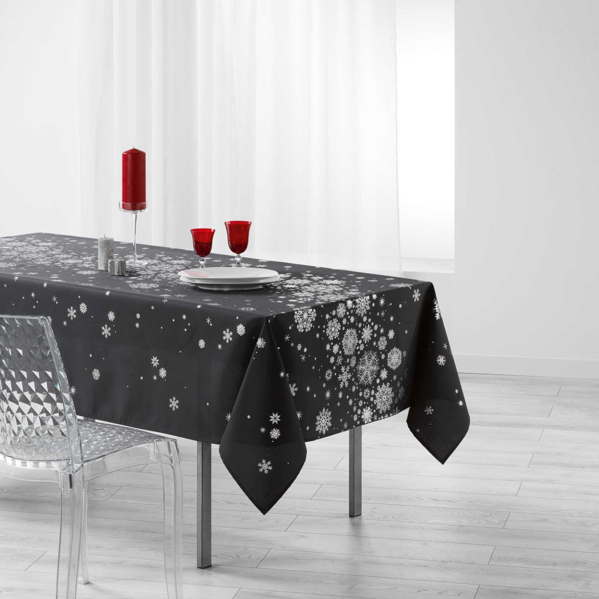 Nappe Antitache "constellation" 150x240cm Anthracite