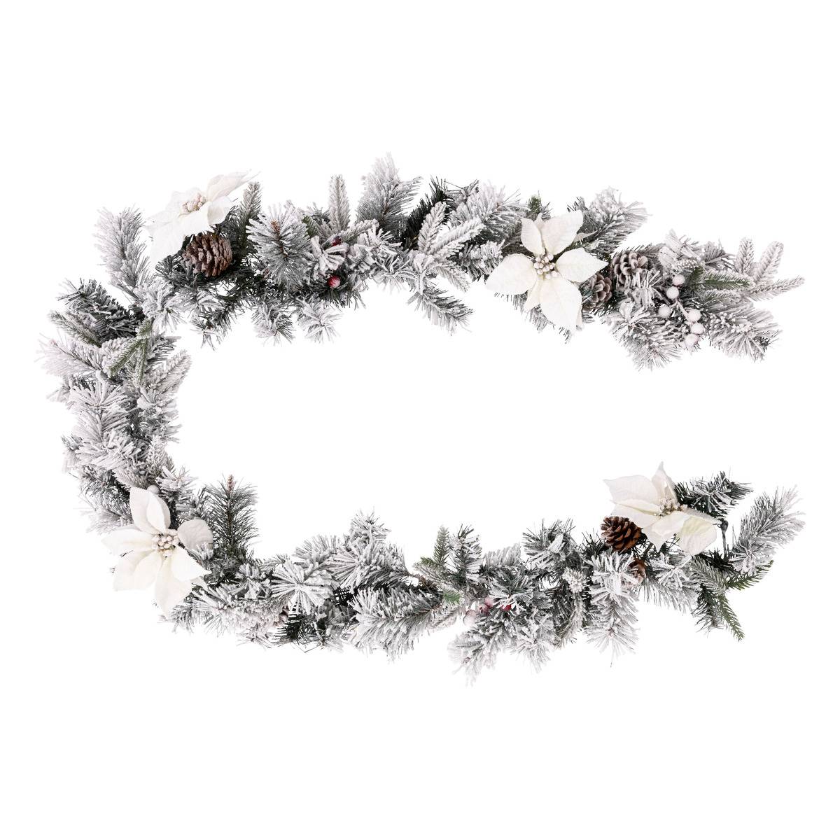Guirlande Nature Floquée 2m Blanc - Feeric Lights & Christmas