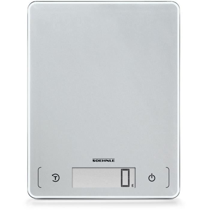 Soehnle - 61504 - Balance Electronique 10kg/1g - Coloris Silver