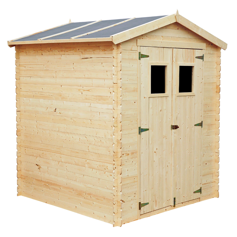 Abri De Jardin En Bois Avec Sol Traité - I186xl196xh218 Cm/ 2,82 M2 - Timbela M320+m320g