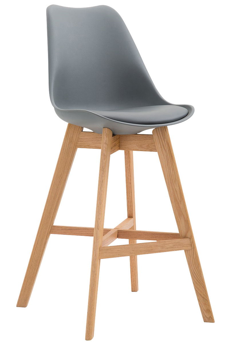 Tabouret De Bar Cannes Plastique Natura Gris