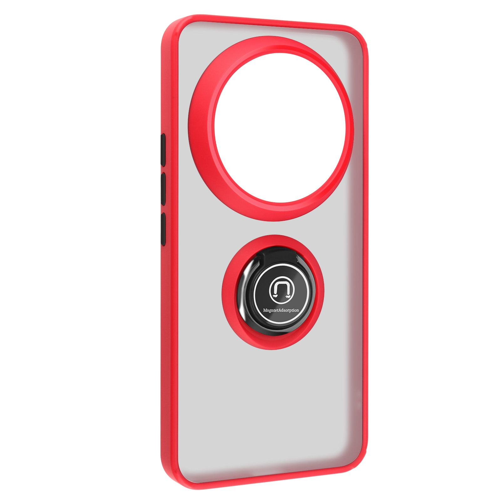 Coque Pour Xiaomi 14 Ultra Bague Métallique Fonction Support Rouge
