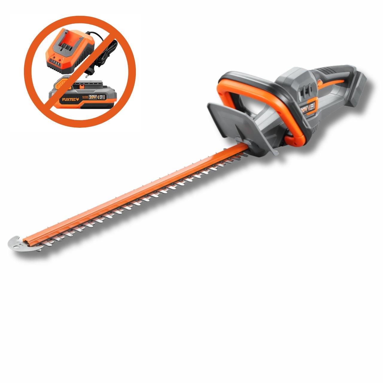 Taille-haies À Batterie - Fuxtec Fx-e1hs20 - 20v Lame 52cm - Sans Batterie Ni Chargeur