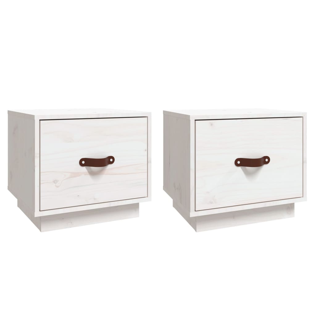 Lot De 2 Tables De Chevet Avec Tiroir 40 X 34 X 35 Cm Dec034904