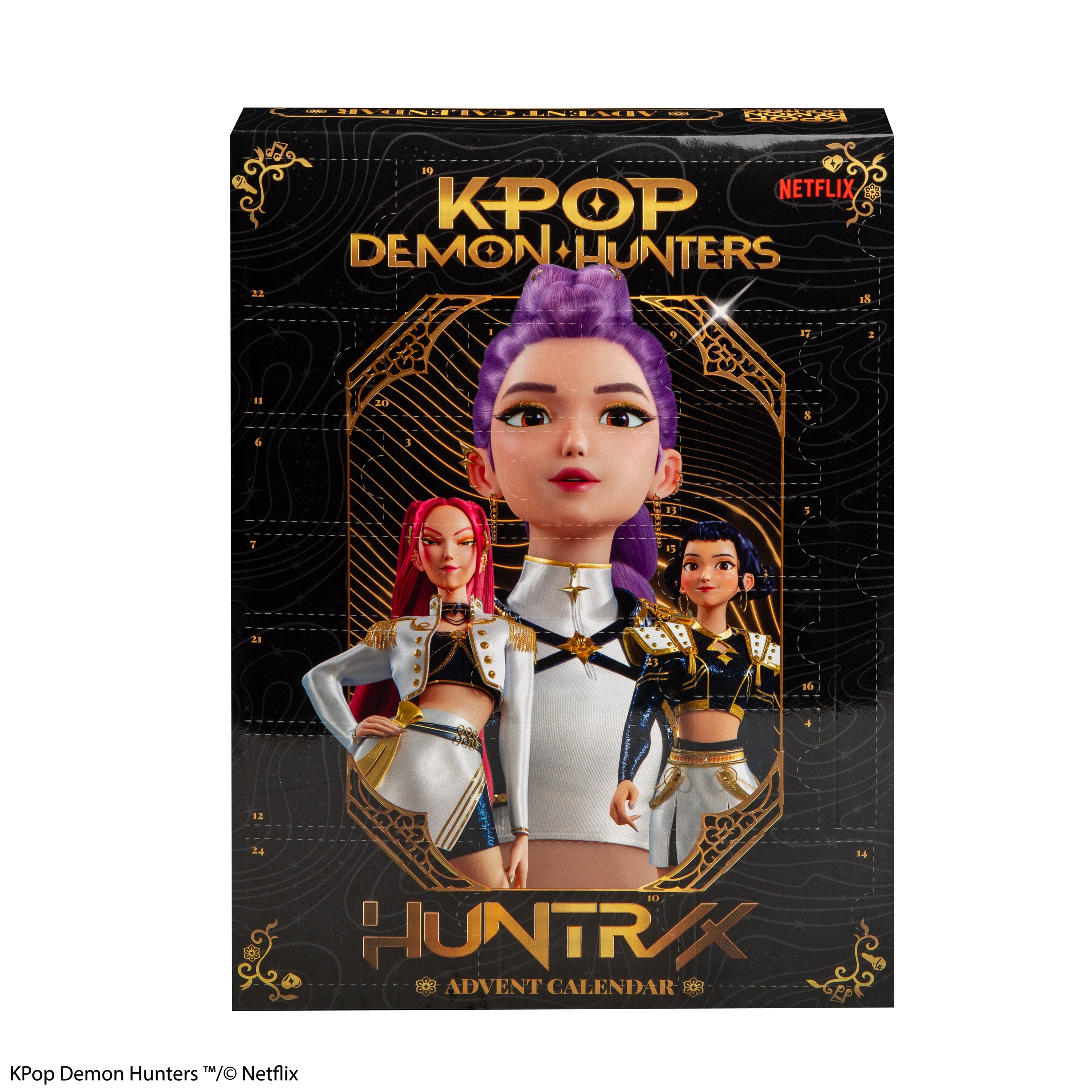 Calendrier De L'avent Kpop Demon Hunters 2026 - Kpop Demon Hunters Noir