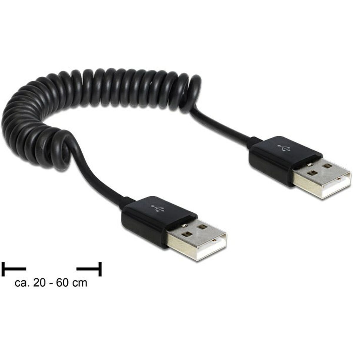 Câble Usb Delock 83239 Noir 0,6 M