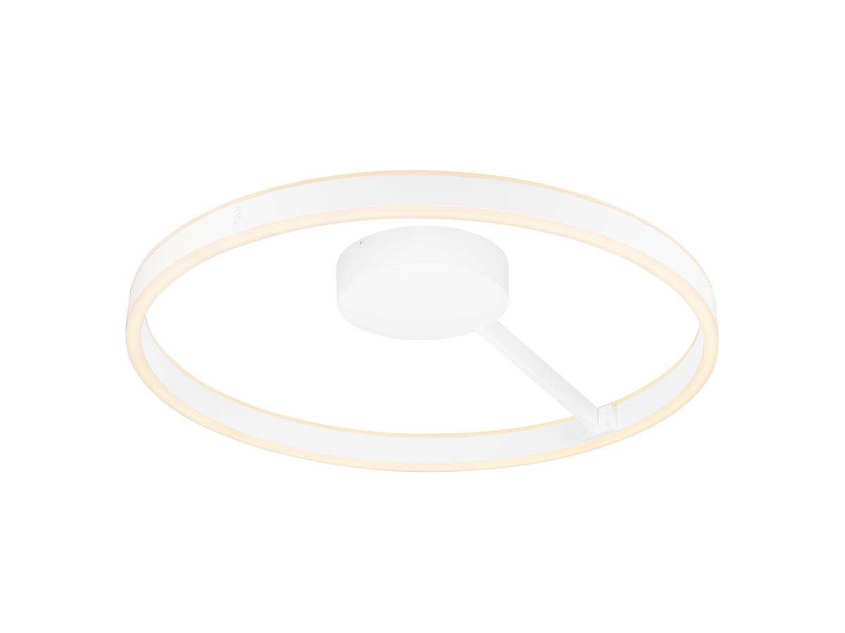 SLV Plafonnier LED One, Ø 60 cm, blanc, métal, CCT