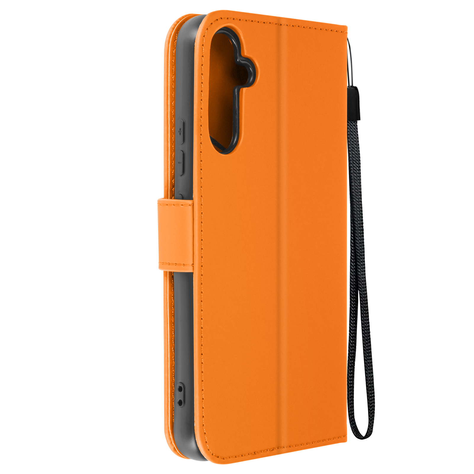 Étui Grenouille Pour Samsung A54 5g Portefeuille Support Dragonne Orange