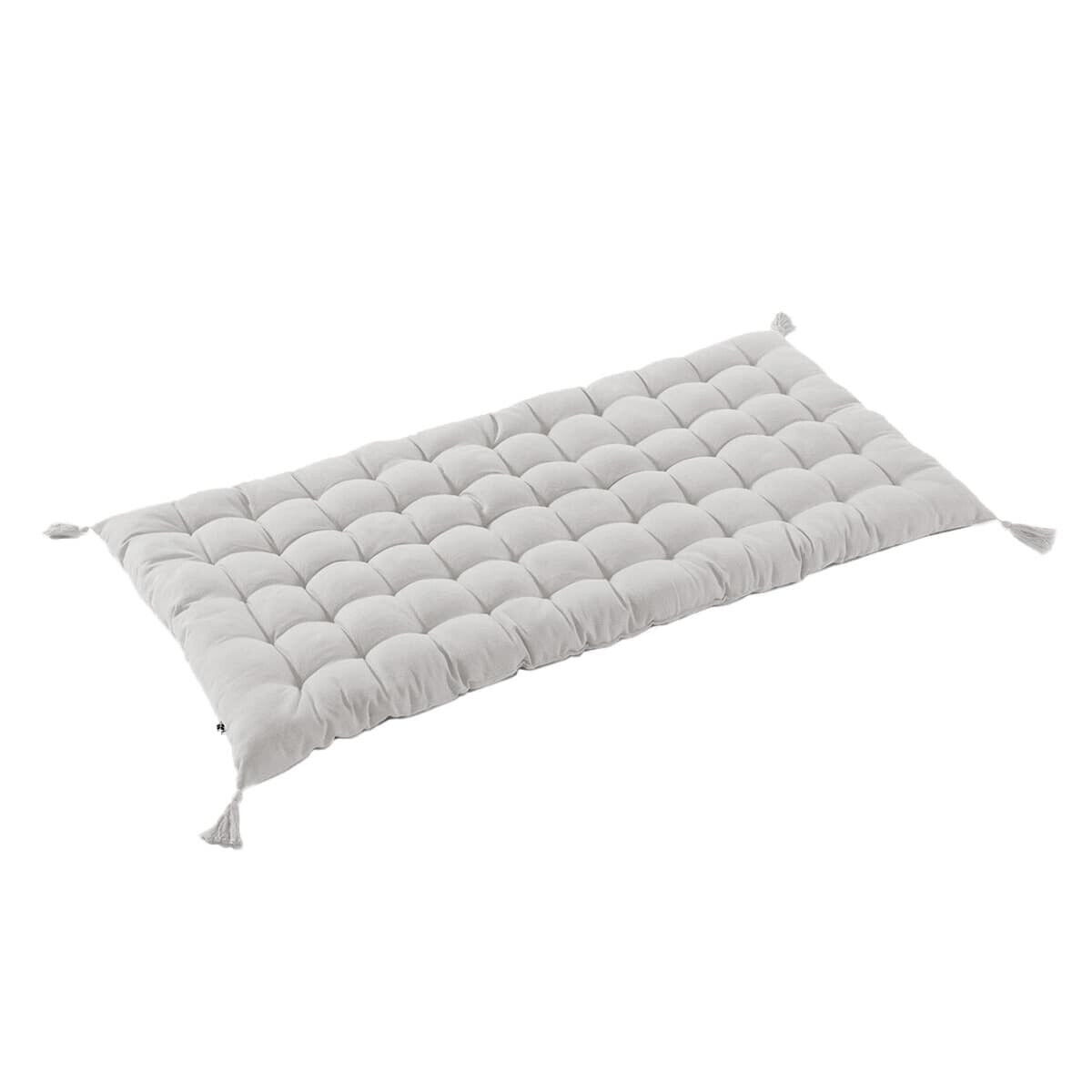 Sophie - Matelas De Sol Avec Pompons 60x120cm Coton Coloris Nuage
