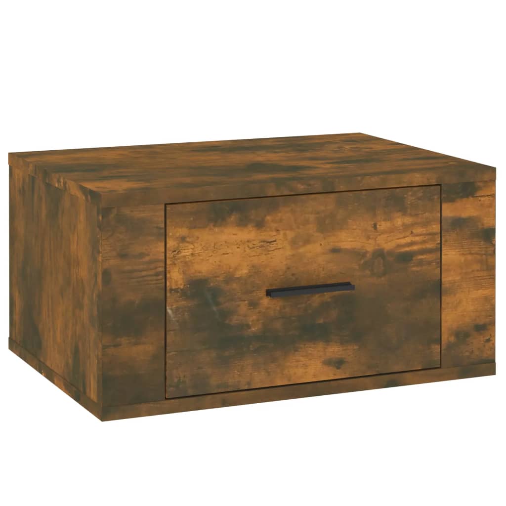 Table De Chevet Murale Avec Tiroir 50 X 36 X 25 Cm En Bois Dec034262