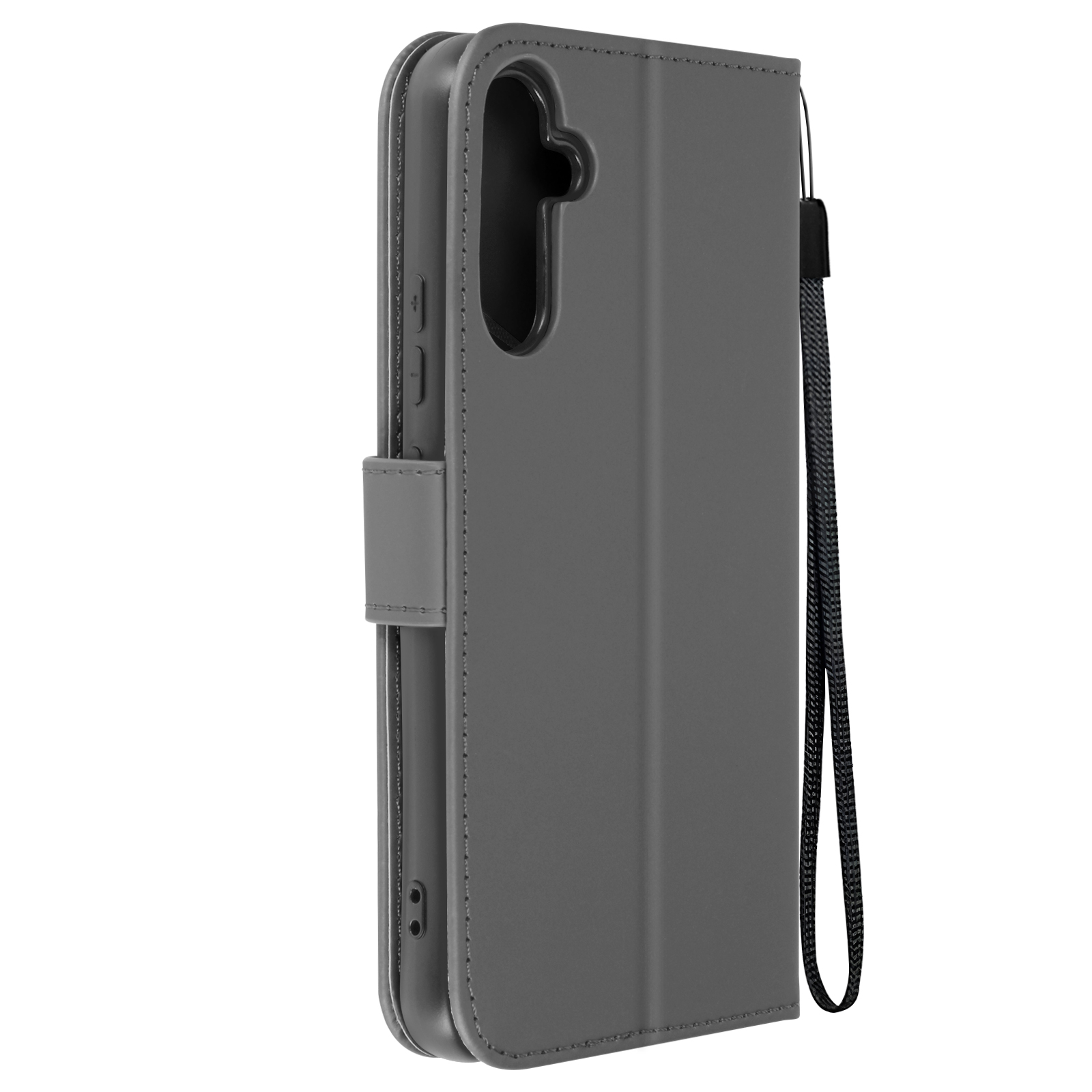 Étui Loutre Pour Samsung A54 5g Portefeuille Support Vidéo Dragonne Gris Foncé