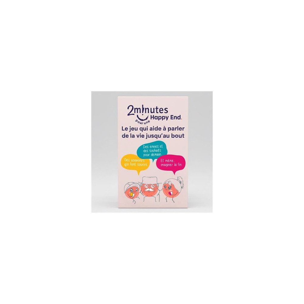 2 Minutes Pour Une Happy End Coffret Cartes Rose Clair 5,5x8,5 Cm 2 Minutes